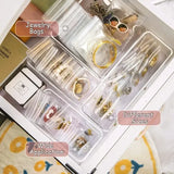 50Pcs Transparent PVC Jewelry Organizer Bags Earring Necklace Bracelet Storage
