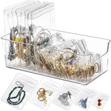 50Pcs Transparent PVC Jewelry Organizer Bags Earring Necklace Bracelet Storage