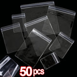 PVC Jewelry Pouches Bag Zip Lock Storage Earring Necklace Bracelet Display