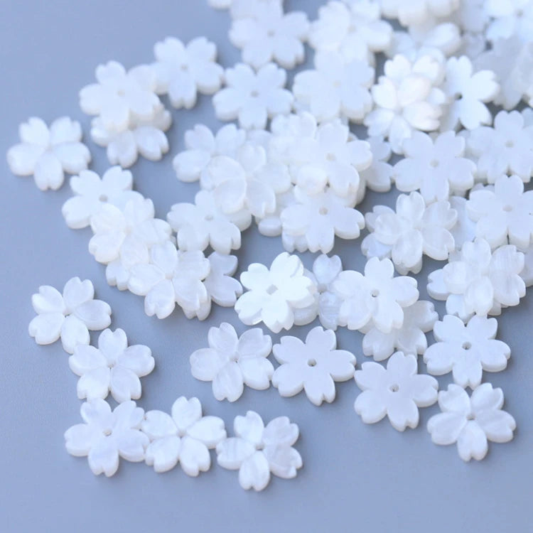 Resin Flower Petal Beads Charms Pendants Loose Spacer Bead for DIY Jewelry