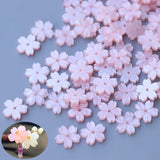 Resin Flower Petal Beads Charms Pendants Loose Spacer Bead for DIY Jewelry