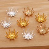 10-50pcs 20mm Flower Filigree Beads Caps Petal Pendants Charms for DIY Jewelry