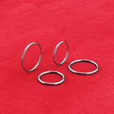 316L Stainless Steel Earring Nose Rings Septum Piercing Clicker Round Earrings