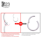 316L Stainless Steel Earring Nose Rings Septum Piercing Clicker Round Earrings