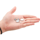 Stainless Steel Round Disc Pendant Blank Charms for DIY Stamping