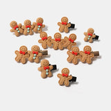 10-50pcs Gingerbread Man Charms Christmas Resin Pendants DIY Earring Keychain