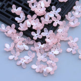 10-50pcs Flower Beads Caps Czech Glass Petal Charms Pendants for Jewelry Making