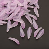 Czech Glass Flower Petal Charms 9x25mm Orchid Pendants for DIY Jewelry