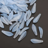 Czech Glass Flower Petal Charms 9x25mm Orchid Pendants for DIY Jewelry