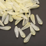 Czech Glass Flower Petal Charms 9x25mm Orchid Pendants for DIY Jewelry