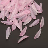 Czech Glass Flower Petal Charms 9x25mm Orchid Pendants for DIY Jewelry