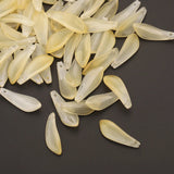 Czech Glass Flower Petal Charms 9x25mm Orchid Pendants for DIY Jewelry