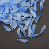 Czech Glass Flower Petal Charms 9x25mm Orchid Pendants for DIY Jewelry