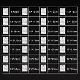 10-50pcs Iridescent Zip lock Bags Holographic Storage Bag Xmas Gift Packaging