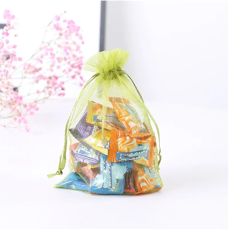 Organza Bag Solid Packaging Pouches Party Wedding Decoration Gift Boxes Bags