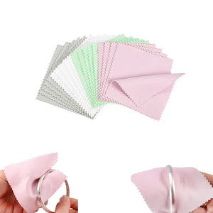 10-50pcs Silver Cleaning Polishing Cloth Soft Clean Wipe For Silver Jewelry