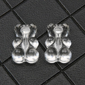 10-50pcs Transparent Bear Resin Beads Spacer for Jewelry Making