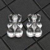 10-50pcs Transparent Bear Resin Beads Spacer for Jewelry Making