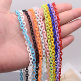 Colorful Acrylic Link Chain Lobster Clasp Chains For Jewelry Necklace