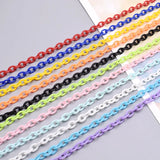 Colorful Acrylic Link Chain Lobster Clasp Chains For Jewelry Necklace