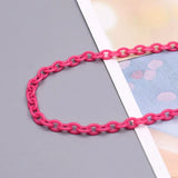 Colorful Acrylic Link Chain Lobster Clasp Chains For Jewelry Necklace