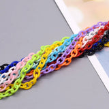 Colorful Acrylic Link Chain Lobster Clasp Chains For Jewelry Necklace
