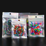 Iridescent Ziplock Bags Pouches Cosmetic Retail Packaging 10-50pcs/lot