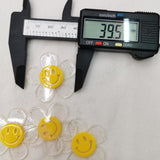 40mm Korea DIY Acrylic Smile Face Sunflower Pendant for Jewelry Making