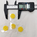 40mm Korea DIY Acrylic Smile Face Sunflower Pendant for Jewelry Making