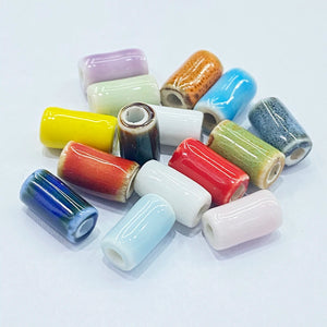 Tube Shape Ceramic Porcelain Spacer Beads for Jewelry Making DIY