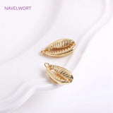 Sea Style Shell Charms 14K Plated Jewellery Making Supplies