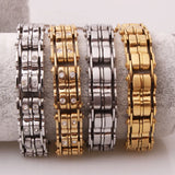 10.66mm Sporty Stainless Steel Bicycle Link Chain Bracelet