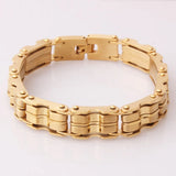10.66mm Sporty Stainless Steel Bicycle Link Chain Bracelet