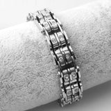 10.66mm Sporty Stainless Steel Bicycle Link Chain Bracelet