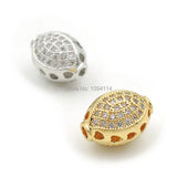 Micro Pave CZ Eye Beads for DIY Bracelets Necklaces