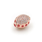 Micro Pave CZ Eye Beads for DIY Bracelets Necklaces