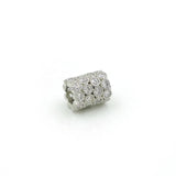 Micro Pave Clear CZ Round Tube Beads Fit For DIY Bracelets Or Necklaces