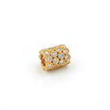Micro Pave Clear CZ Round Tube Beads Fit For DIY Bracelets Or Necklaces