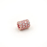 Micro Pave Clear CZ Round Tube Beads Fit For DIY Bracelets Or Necklaces