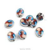 10*8 mm Oval Catholic Beads Sacred Heart John Paul II