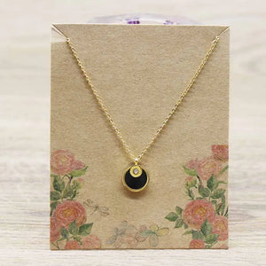100pcs Thank You Necklace Display Cards with Plastic Bags