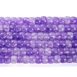 10*8mm Natural Stone Popcorn Glass Beads Rondelle Spacer For Jewelry Making