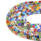 10-90pcs Eye Lampwork Glass Beads Colorful Spacer Beads Jewelry Making DIY