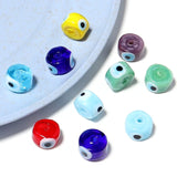 10-90pcs Eye Lampwork Glass Beads Colorful Spacer Beads Jewelry Making DIY