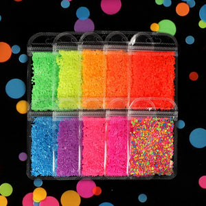 10 Bags Glitter Sequins Nail Art UV Resin Mold Fillings Crafting DIY Accessories