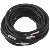 Rubber Lace Choker Necklace 450x4mm for Men Women
