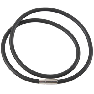 Rubber Lace Choker Necklace 450x4mm for Men Women