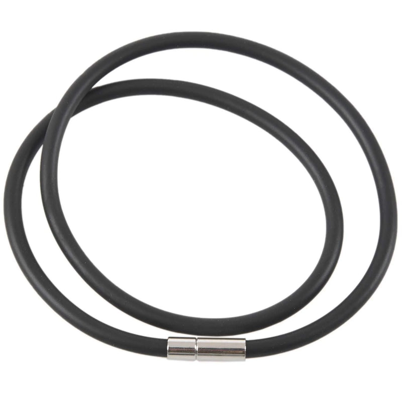 Rubber Lace Choker Necklace 450x4mm for Men Women