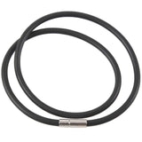 Rubber Lace Choker Necklace 450x4mm for Men Women