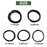 10 Anodized Aluminum Bonsai Training Wires - 5 Sizes 1.0-3.0 mm
